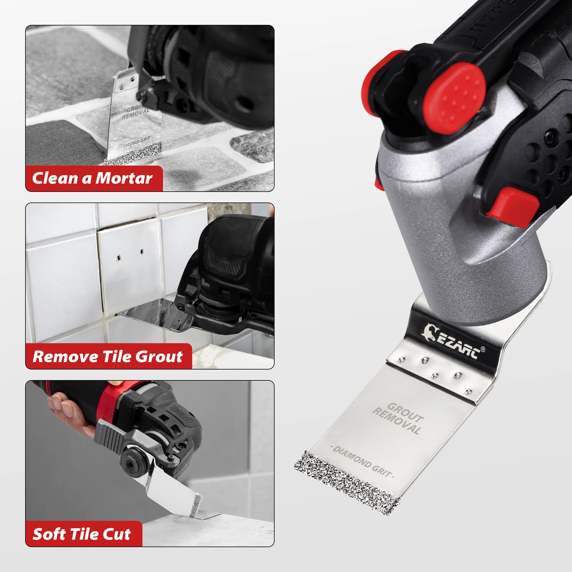 EZARC 3PCS 다이아몬드 진동 블레이드 플러시 커 - Grout Saw Removal 리뷰 및 가격