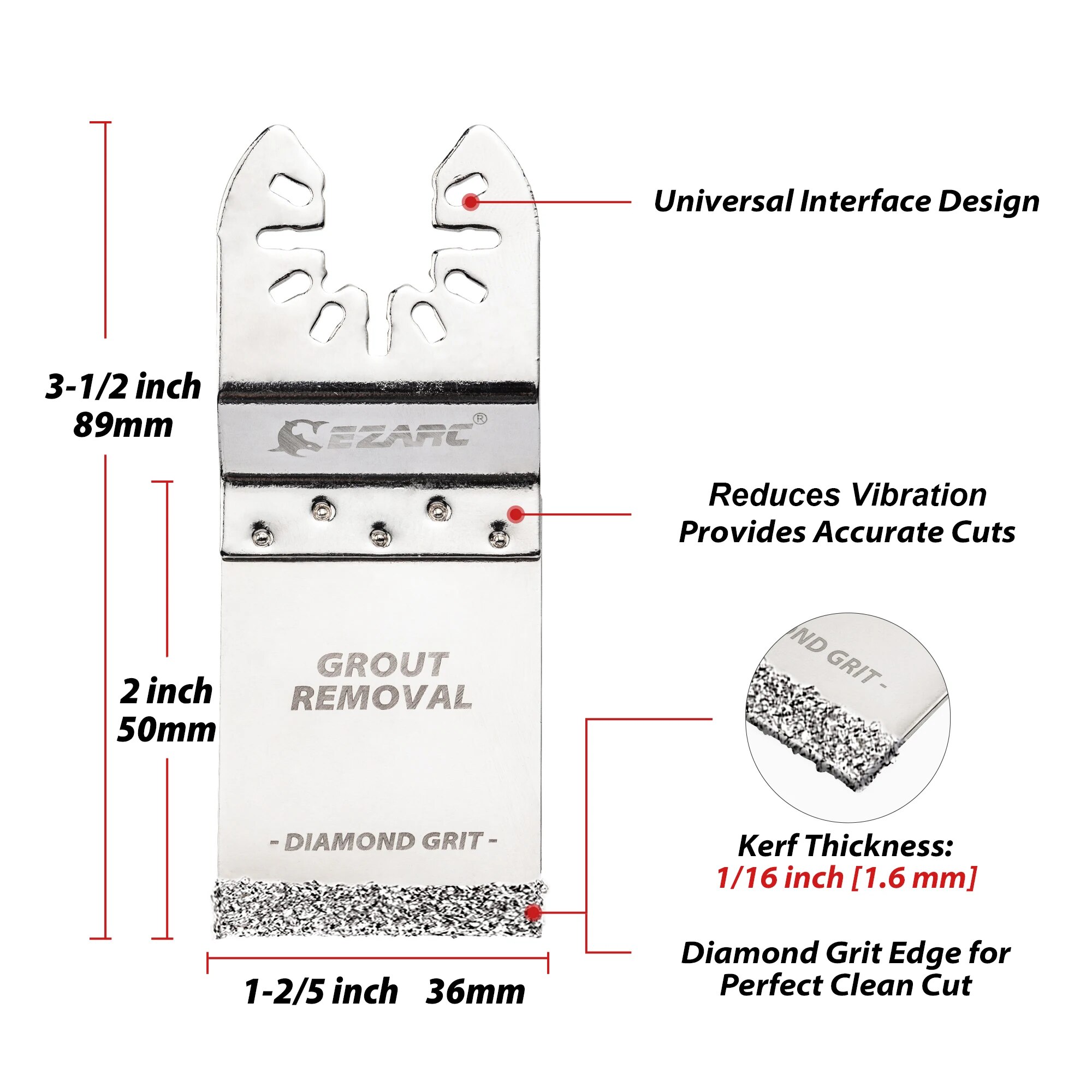 EZARC 3PCS 다이아몬드 진동 블레이드 플러시 커 - Grout Saw Removal 리뷰 및 가격