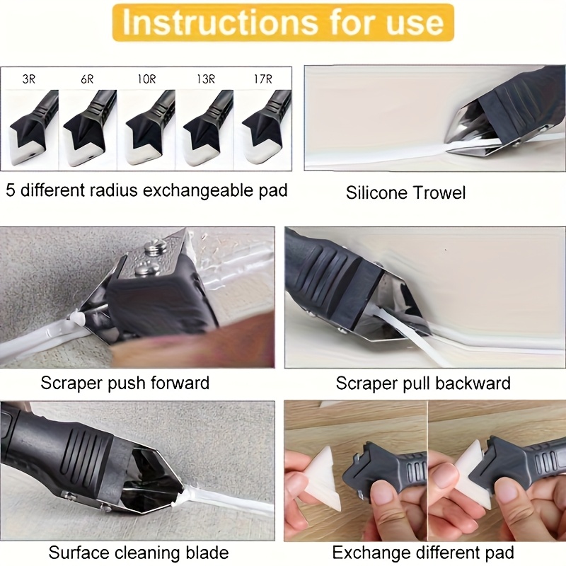 3 in 1 실리콘 코킹 도구 키트 실란트 제거 마감  - Bathroom Caulk Siliconized 리뷰 및 가격