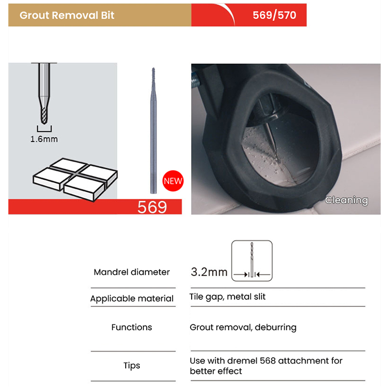 드레멜 절단 청소 액세서리 569 570 솔기 그라우트 - Grout Saw Removal 리뷰 및 가격