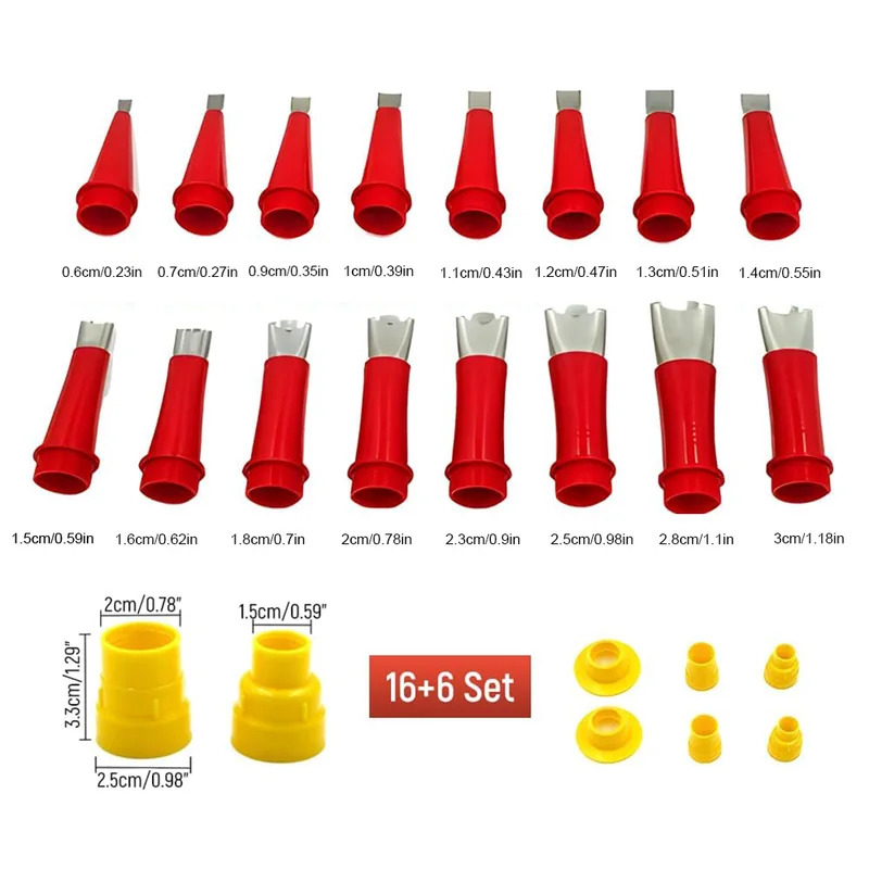 22개/세트 스테인레스 스틸 코킹 노즐 어플리케이터 코 - Bathroom Caulk Siliconized 리뷰 및 가격