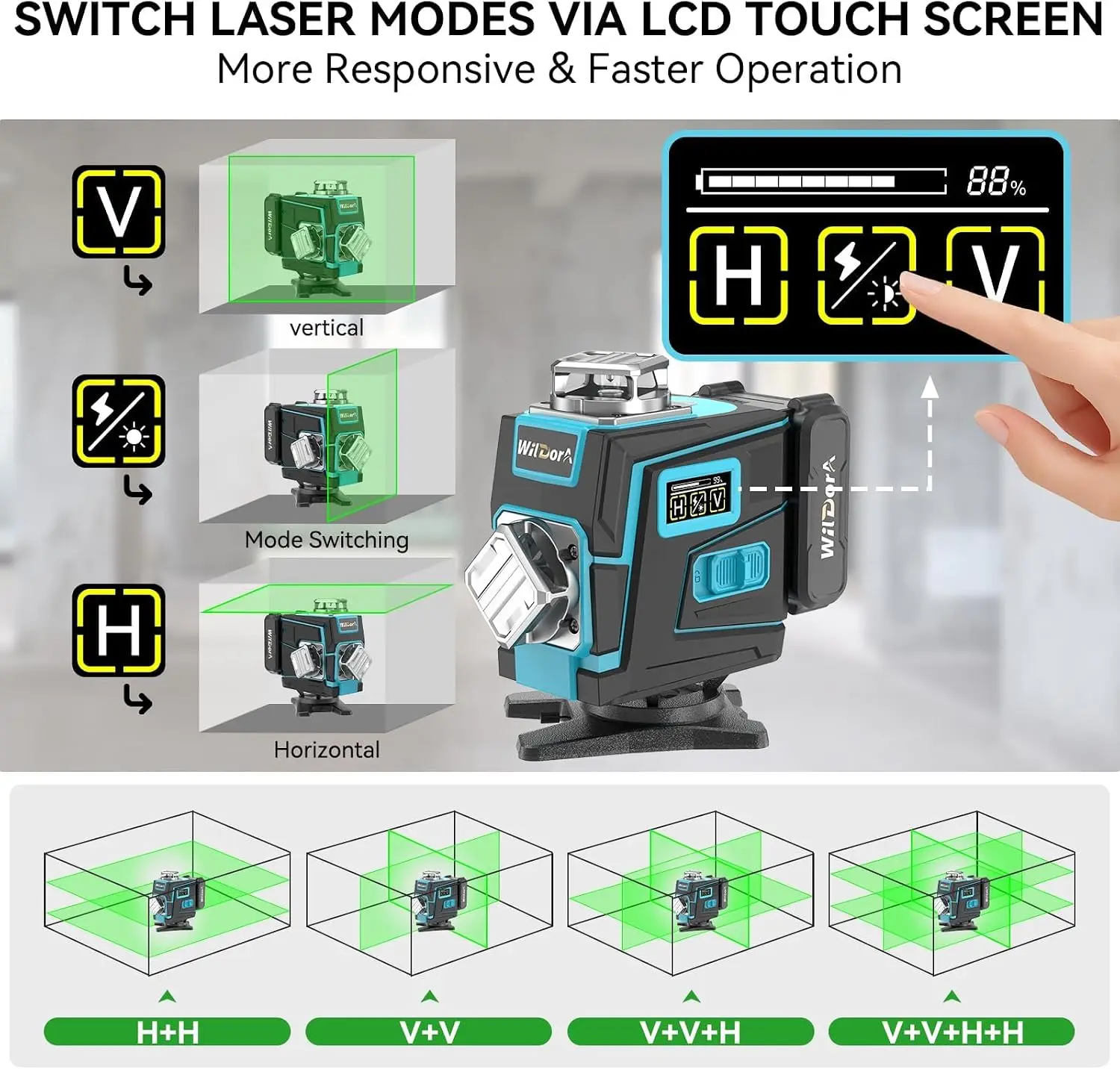 삼각대가 있는 레이저 레벨, 4x360 °   셀프 레 - Level Laser Line 리뷰 및 가격