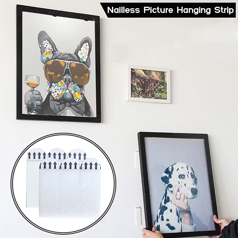 10개입 양면 자가 접착 사진 걸이 스트립 테이프 무자 - Picture Hanging Strip 리뷰 및 가격