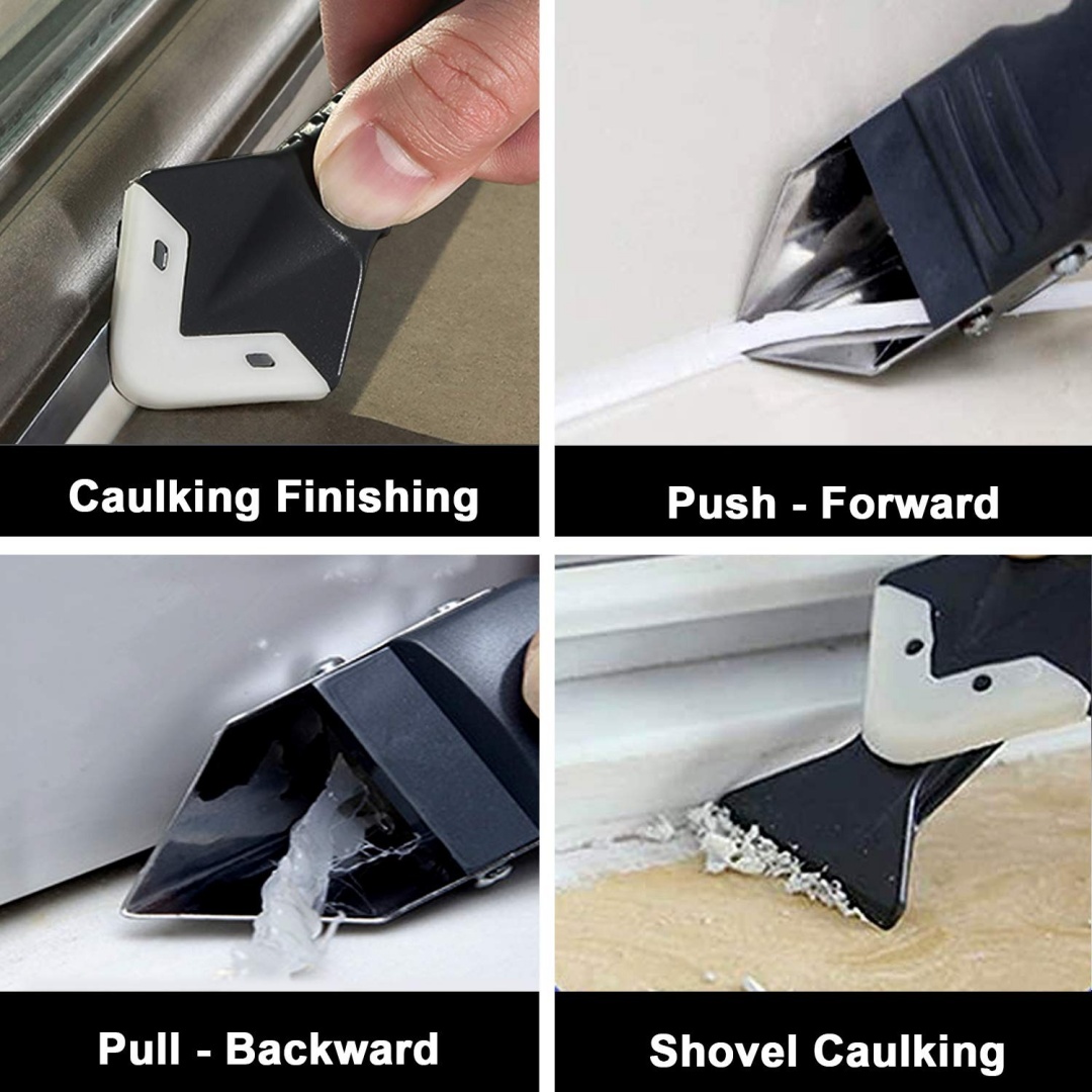 실리콘 코킹 도구 키트, 유리 접착제 각도 스크레이퍼, - Bathroom Caulk Siliconized 리뷰 및 가격